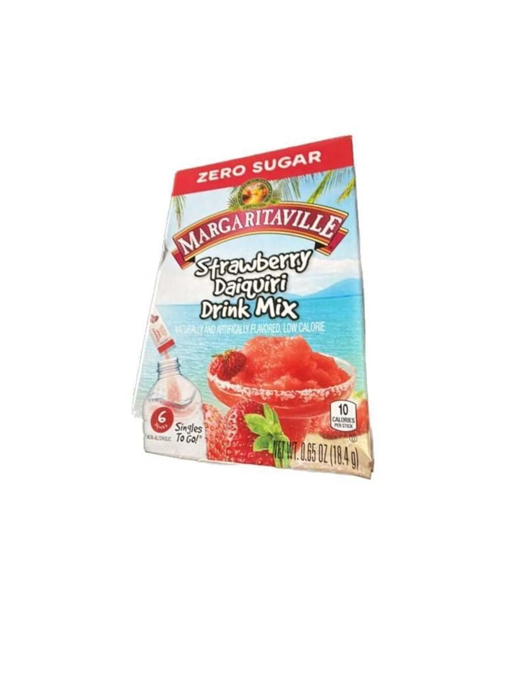 Margaritaville Strawberry Daiquiri Drink Mix Sticks, 6 Count (Pack of 2)